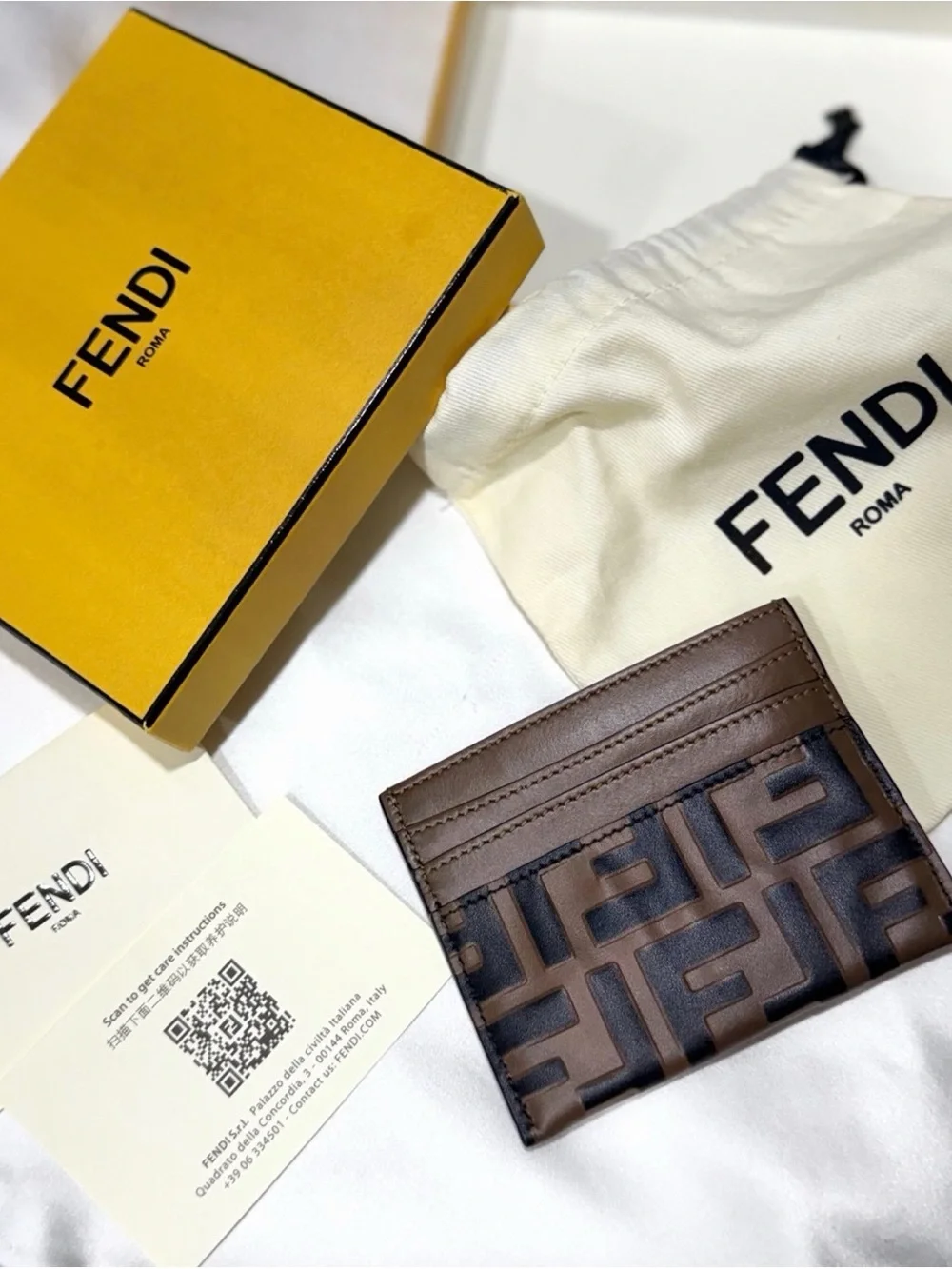 Fendi FF Diamonds Card Case